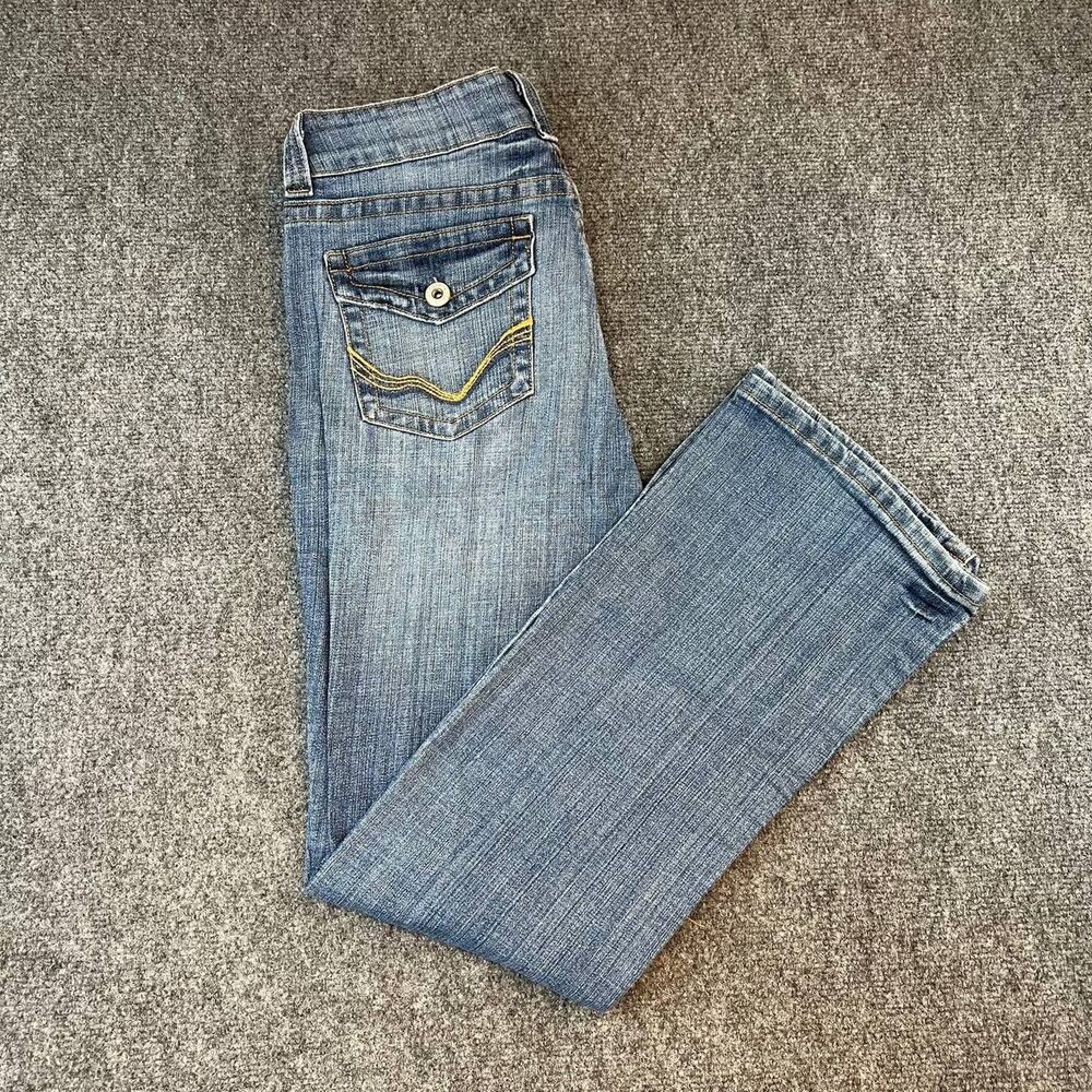 U.S. Polo Assn Womens Jeans Size 12 Blue Straight Leg Denim Mid Rise